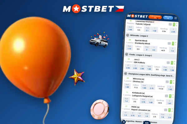 Starší Android a nejnovější iPhone s běžící Mostbet mobilní aplikací vedle sebe