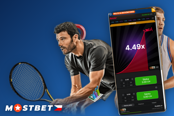 Mostbet Aviator demo režim na mobilním telefonu s viditelným nápisem Demo na obrazovce