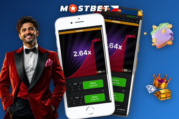 Panel sázek Mostbet Aviator se dvěma aktivními poli pro funkci dual bet