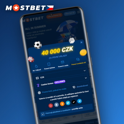 Mostbet registrace přes telefon – ověření čísla pomocí SMS kódu