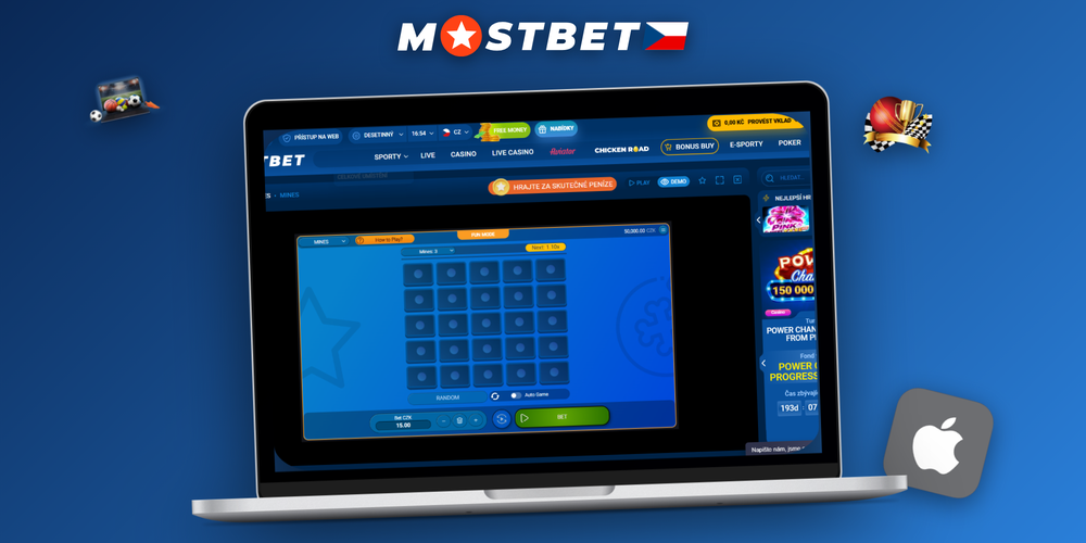 Hráč analyzuje strategii Mostbet Mines s grafem bankrollu na notebooku